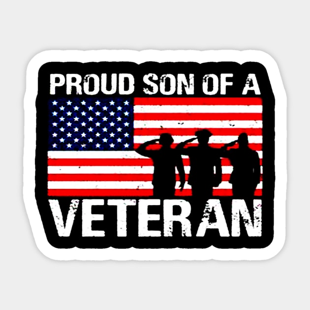 Proud Son of a Veteran Veterans Son Sticker by nahuelfaidutti